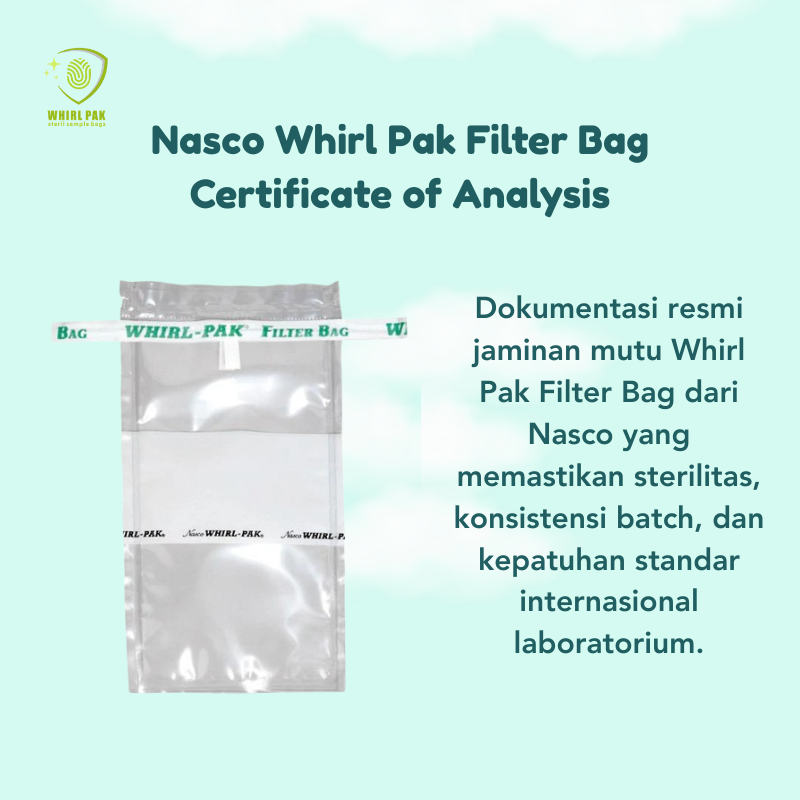 Nasco Whirl Pak Filter Bag Certificate of Analysis.png