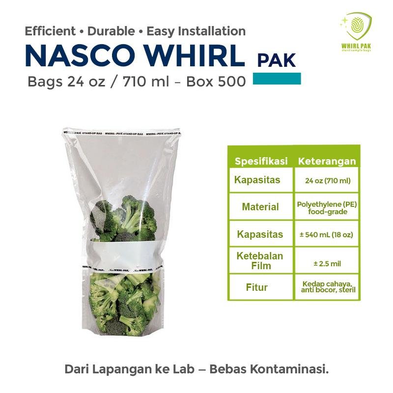 Nasco Whirl Pak Bags 24 oz