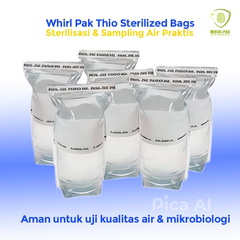 Whirl Pak Thio Sterilized Bags NASCO B01403 WP Thio 10oz 300ml Stand Up Box 100