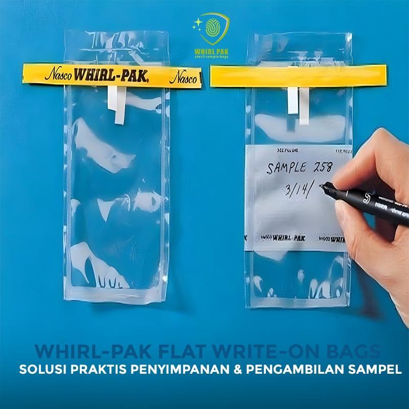 Whirl-Pak Flat Write-On Bags lab