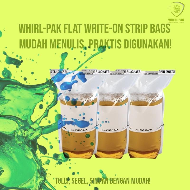 Whirl-Pak Flat Write-On Strip Bags lab